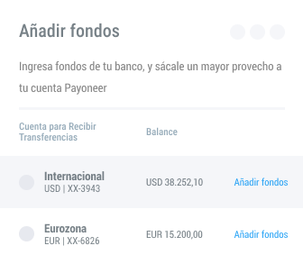 add funds directly from your bank account es